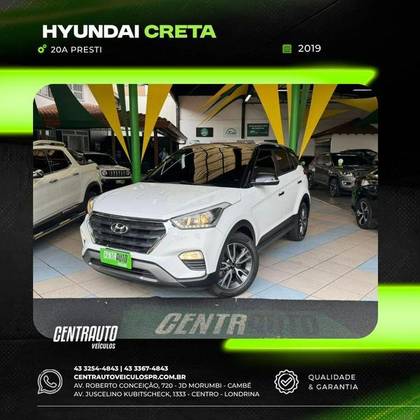 HYUNDAI CRETA 2.0 16V FLEX PRESTIGE AUTOMÁTICO HYUNDAI CRETA 2.0 16V FLEX PRESTIGE AUTOMÁTICO